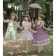 Twilight Crush Grape Pastoral Song Skirt Salopette JSKs(Reservation/3 Colours/Full Payment Without Shipping)